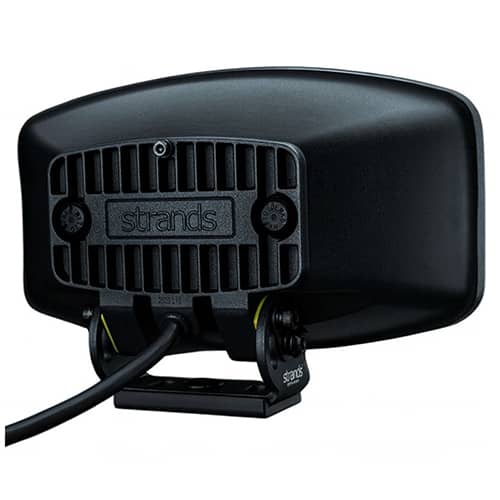 Vue arrière du Phare longue portée Strands blanc / orange IZE LED OG Driving Light Oval