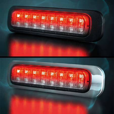 Accessoires Feu arrière fumé Veilleuse / Stop / Clignotant 129mm Dark Knight