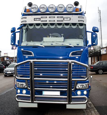 Feu de position 3 LEDs Ultra Slim sur camion poids lourd blanc / orange / rouge 12V-24V