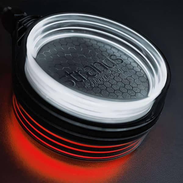 Feu espagnol Blanc / Orange / Rouge FOR9T Strands lentille sombre photo 1