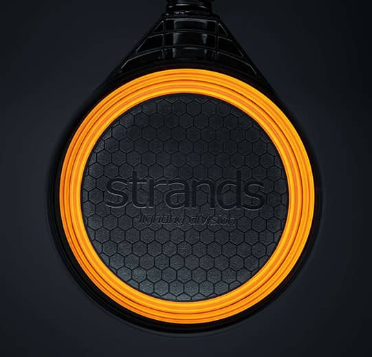 Feu espagnol Blanc / Orange / Rouge FOR9T Strands lentille sombre photo 4