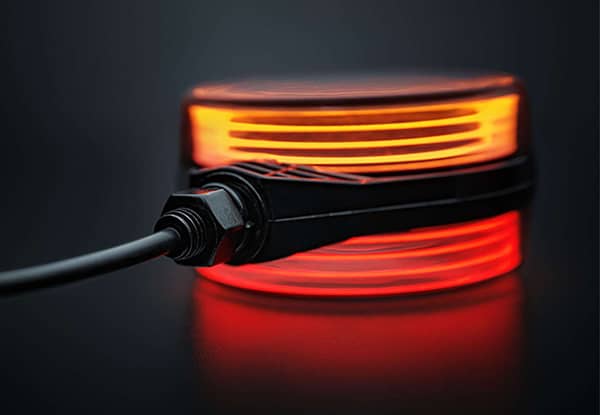 Feu espagnol Blanc / Orange / Rouge FOR9T Strands lentille sombre photo 3