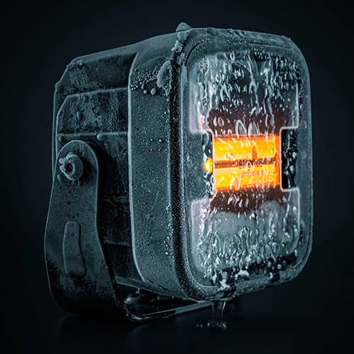 Feu de travail Siberia XP Heat Blanc / Orange / Rouge 70 Watts dégivrage