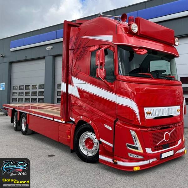 Visière camion Volvo FH Aero 32,5cm découpe NTG Haute ou Basse pour 5 Feux / 2 Feux / Lisse