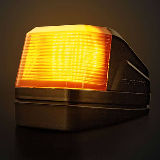 Eclairage flash du Feu de toit fumé IZE LED 10-32V avec Fonctions veilleuse Blanc / Orange / Flash