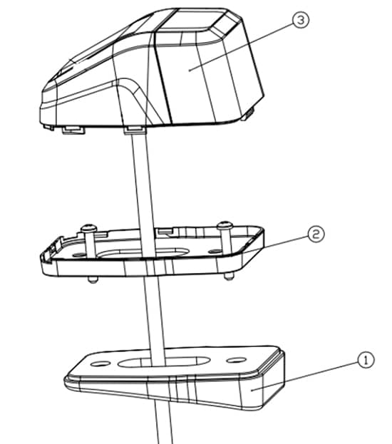 Etapes du montage du Feu de toit fumé IZE LED 10-32V avec Fonctions veilleuse Blanc / Orange / Flash