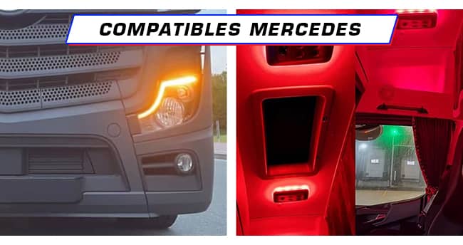 Feux pour camion Mercedes