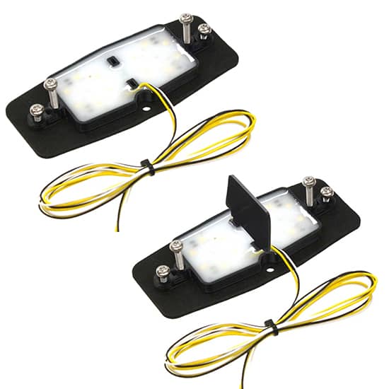 Fils du feu double ampoule LED fumé Blanc / Orange 24V