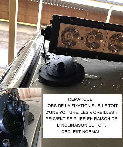 Montage des Supports courts ou larges pour Rampe LED / Longue portée / Phare de travail