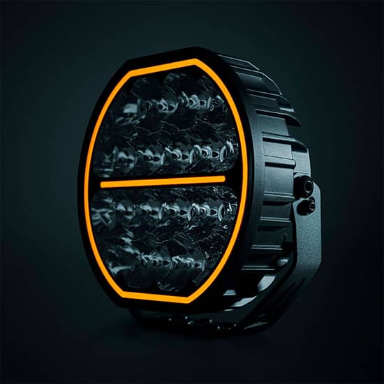 Phare longue portée Big Energy 9 pouces 10-32V éclairage orange