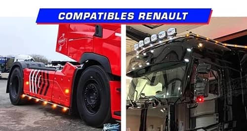 Rampes de phares LED pour camion Renault
