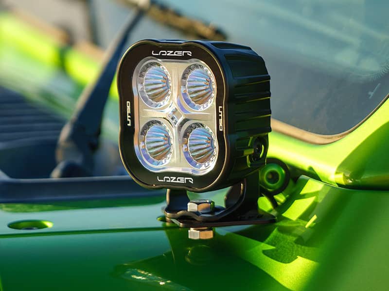 Feu de Travail Lazer Utility 50 veilleuse Rouge option Flash sur voiture 4x4