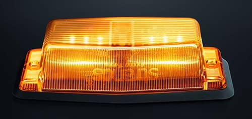 Vue de dessus du Feu double ampoule IZE LED Orange et Flash