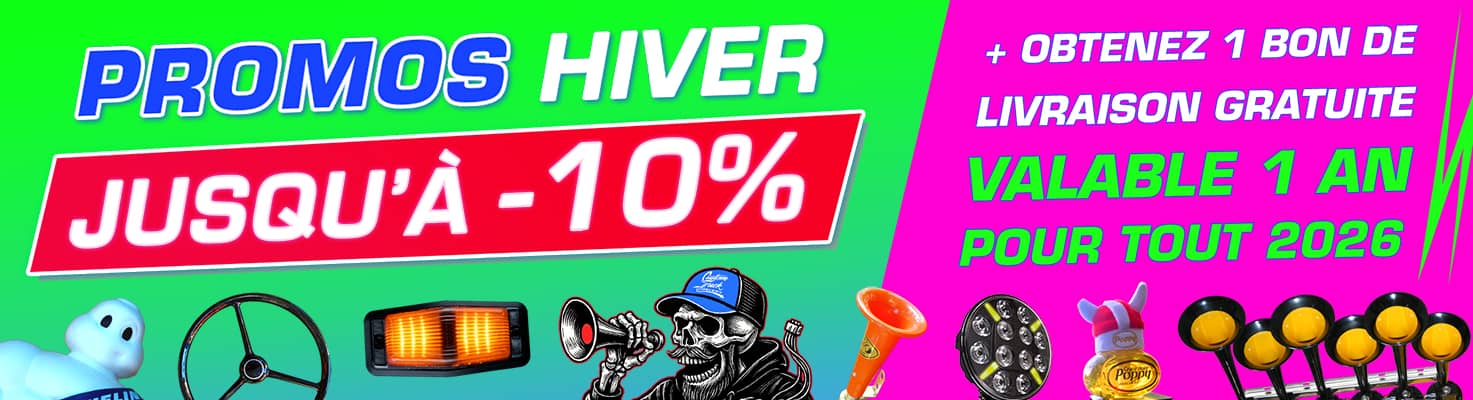 Promotions Janvier 2026 chez Custom Truck Concept